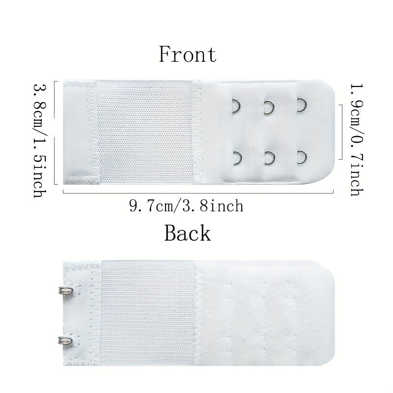 3pcs Bra Extension Buckle Set Elastic Bra Strap Extenders