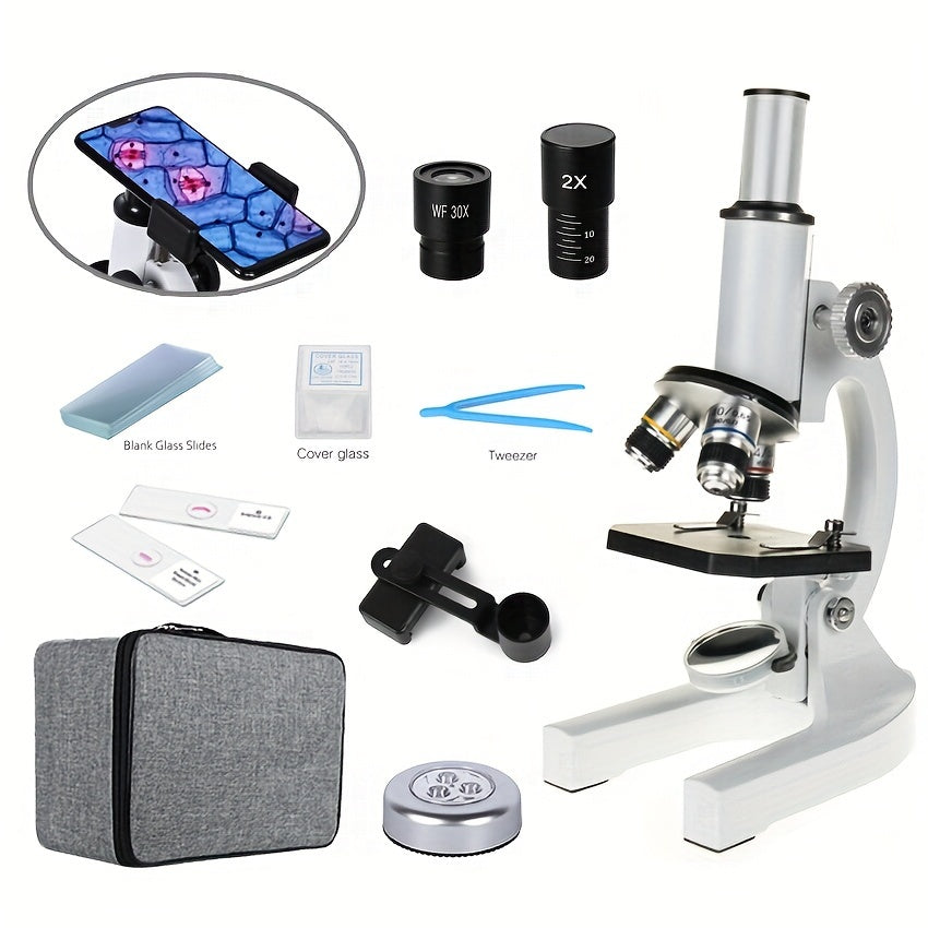 Biological Microscope Kit 2400x With Handbag Science Lab Experimental Biology