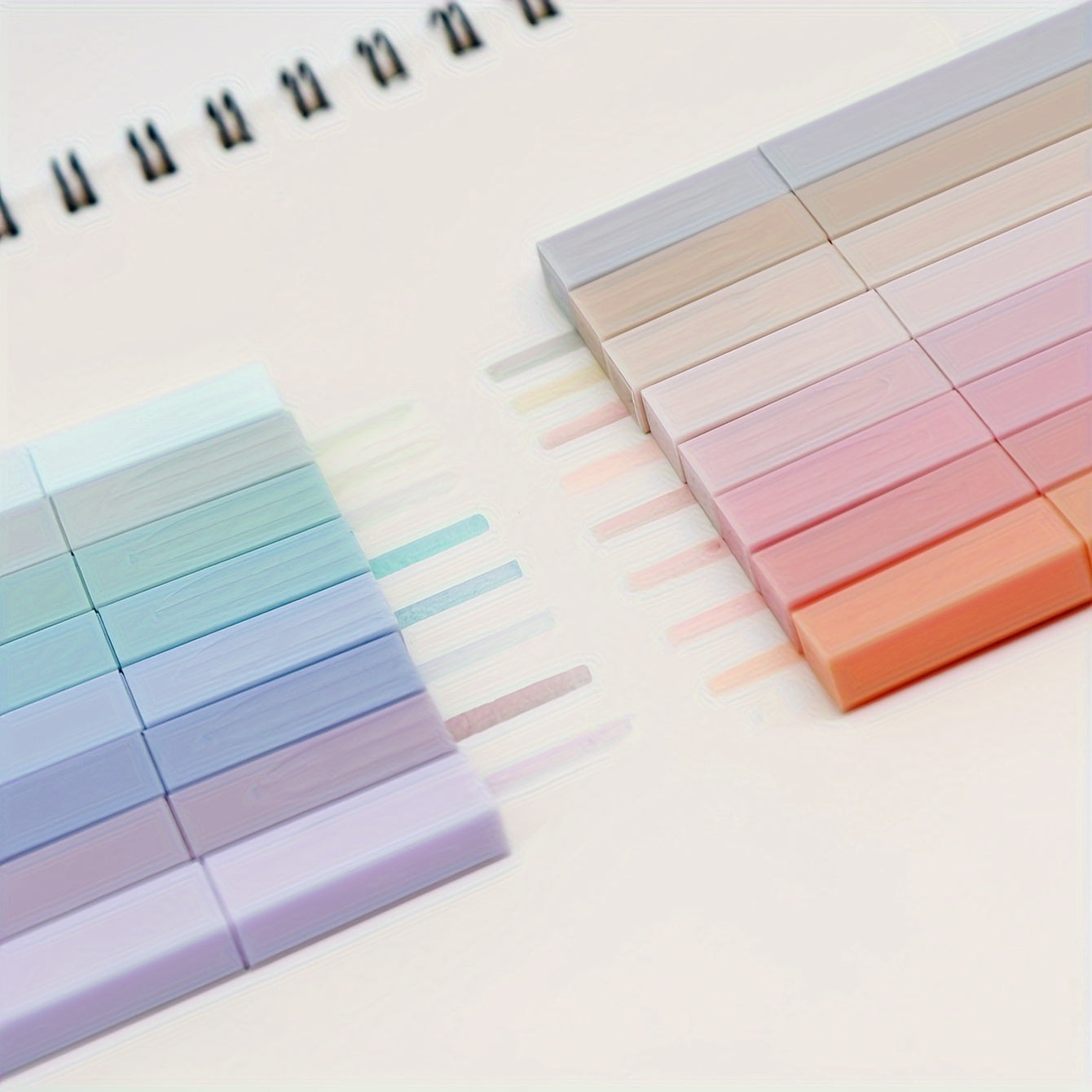 Pastel Fluorescent Highlighter Pens Water-Based Ink