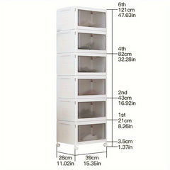 Foldable Storage Box With Lid & Wheels - Home Organizing & Storage