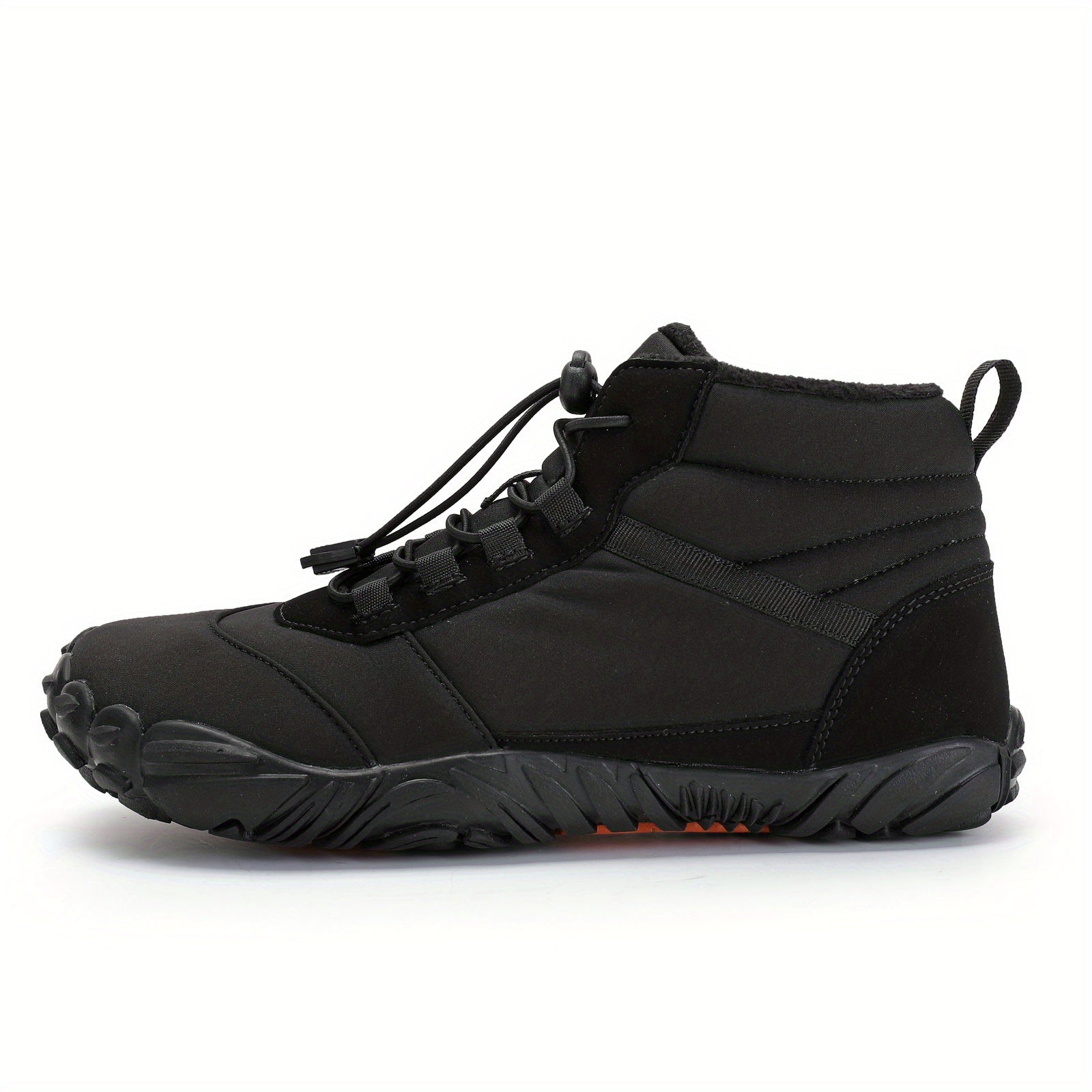 Waterproof Snow Boots Round Toe Non Slip Thermal Snow Shoes High Top Plush Outdo