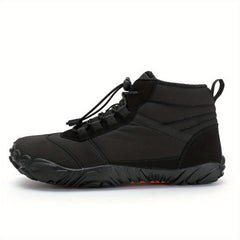 Waterproof Snow Boots Round Toe Non Slip Thermal Snow Shoes High Top Plush Outdo