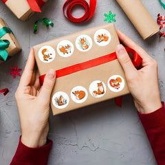 500pcs Fox Sticker Roll Playful Easy Application