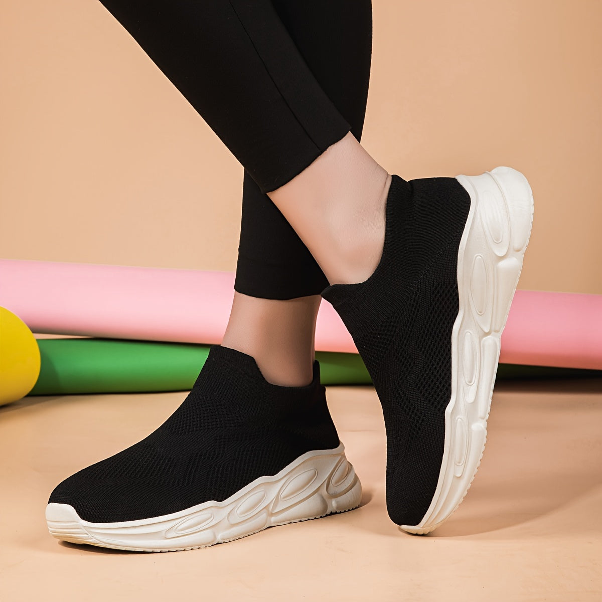 Women's Mesh Breathable Running Sports Shoes Lightweight Non slip Travel Shoes