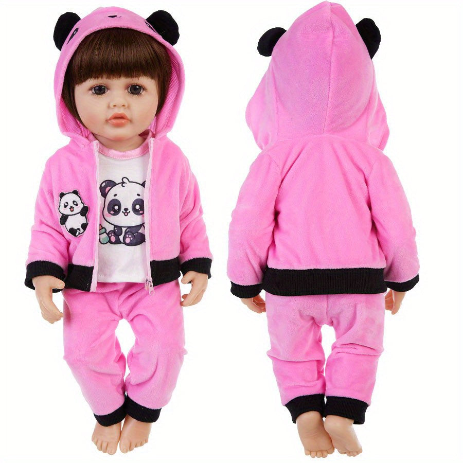 Pink Panda Doll Outfit, 22in Doll Clothes