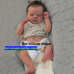 Realistic 19" Reborn Baby Doll Full Body Vinyl Asleep Newborn Boy Doll