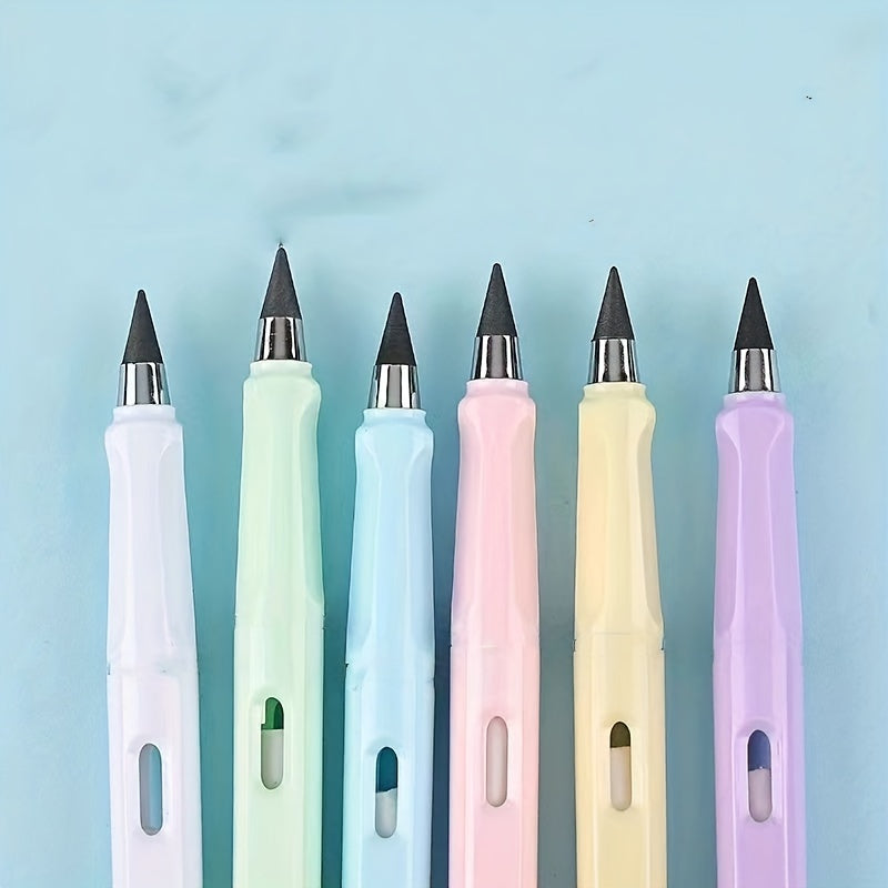 Macaron Pencil Set with 6 Non-Sharpening Pencils