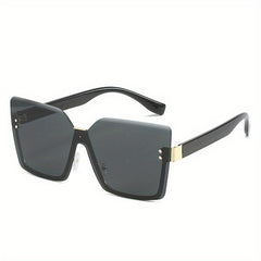 Y2K Style Rimless Oversized Sunglasses for Men