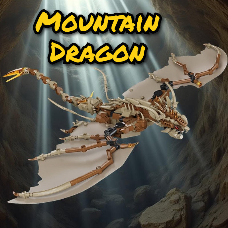 1002pcs Mountain Dragon Building Block Set DIY Assembly