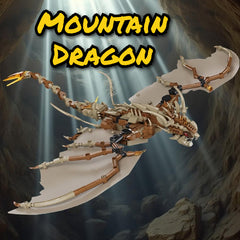 1002pcs Mountain Dragon Building Block Set DIY Assembly