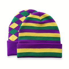 Checkered Matching Beanies For Men