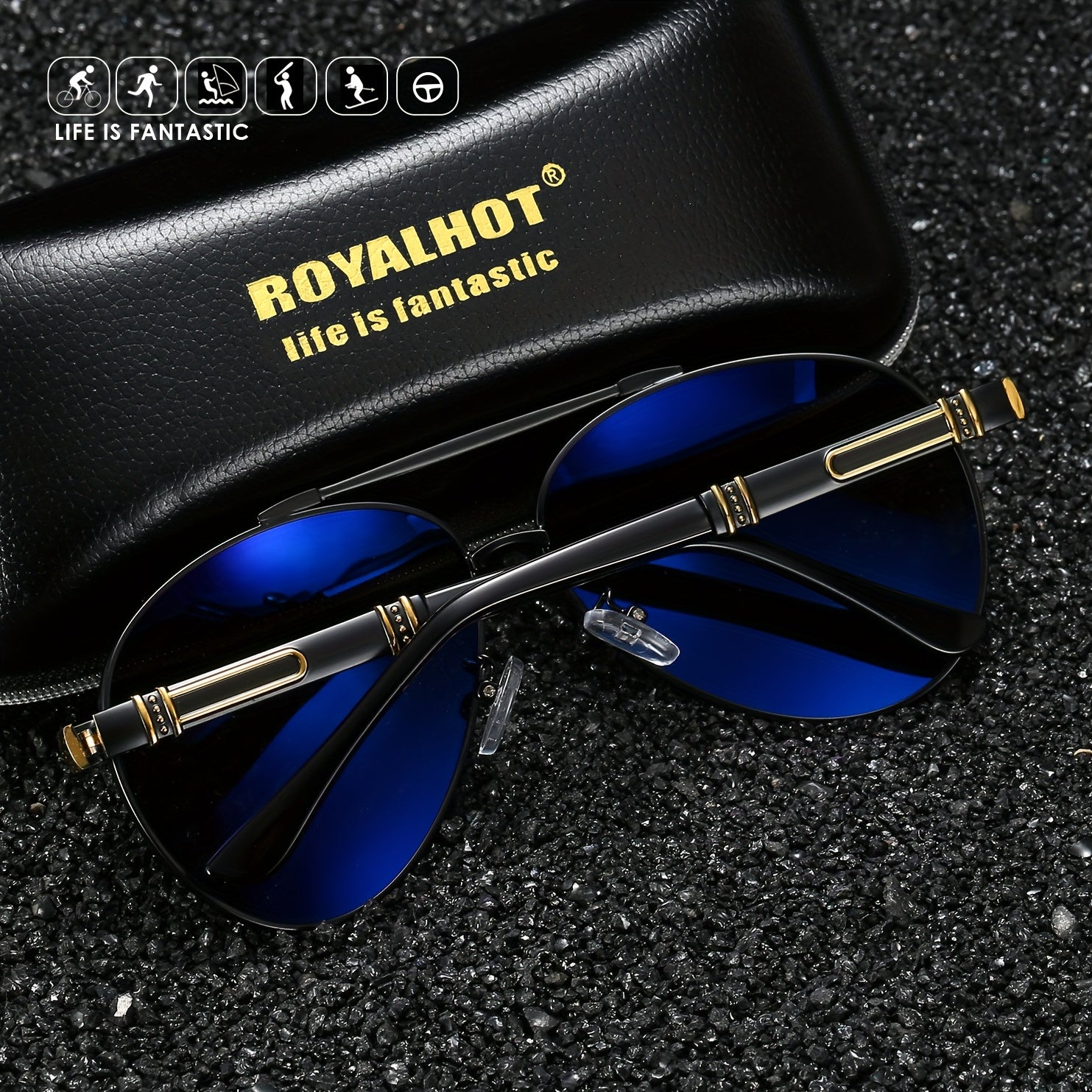 Polarized Oval Frame Sunglasses Driving Sun Glasses Shades Oculos Masculino