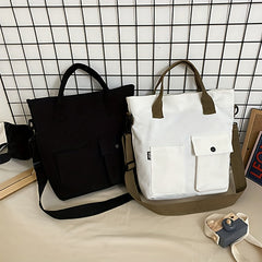 Canvas Tote Bag Women's Handbag Large Capacity Crossbody Purse
