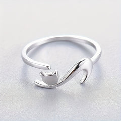 2pcs Cartoon Kitten Crochet Ring for Finger Knitting