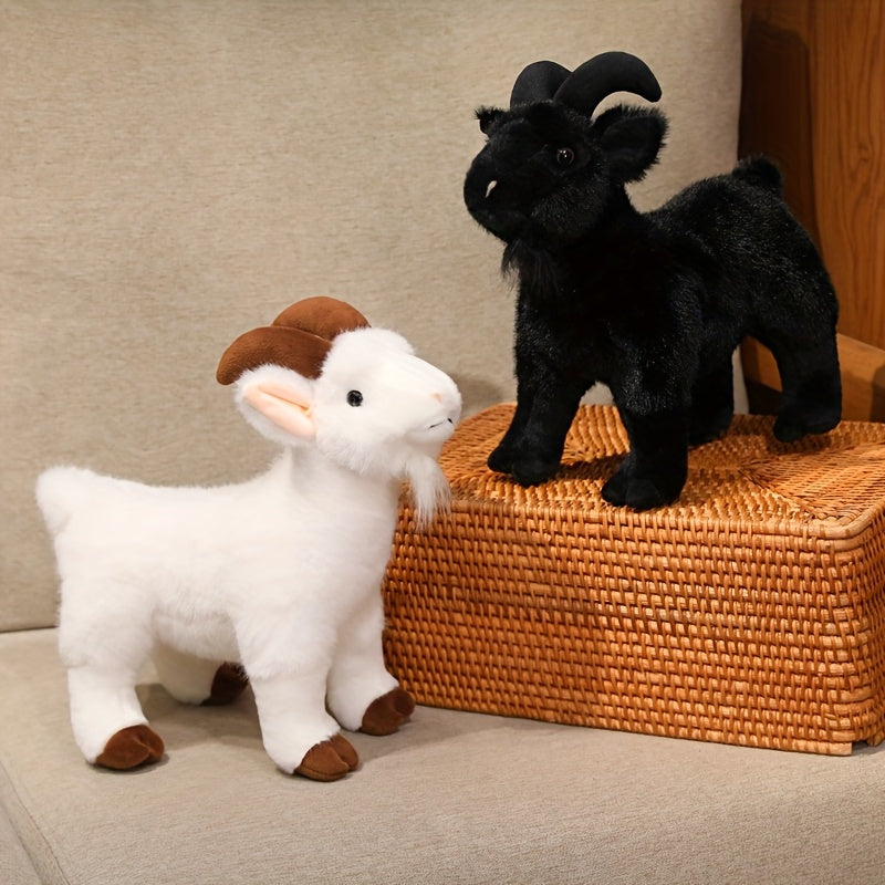 11 81in Goats Plush Toy Soft Stuffed Animals Simulated Goat Plush Toy