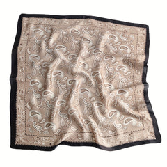 70 cm Satin Square Scarf Paisley Print Bandana Boho Head Neckerchief