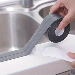 Gray Self Adhesive Caulk Strip for Kitchen & Bathroom Sealing