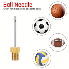 8pcs Brass Ball Pump Needles Heavy Duty Air Pump Needles For Balls