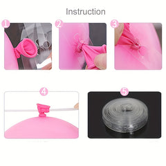 5m 16.4ft Balloon Chain Party Latex Balloon DIY Accessories