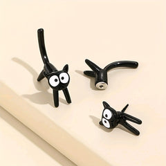 Cartoon Cat Stud Earrings for Girls