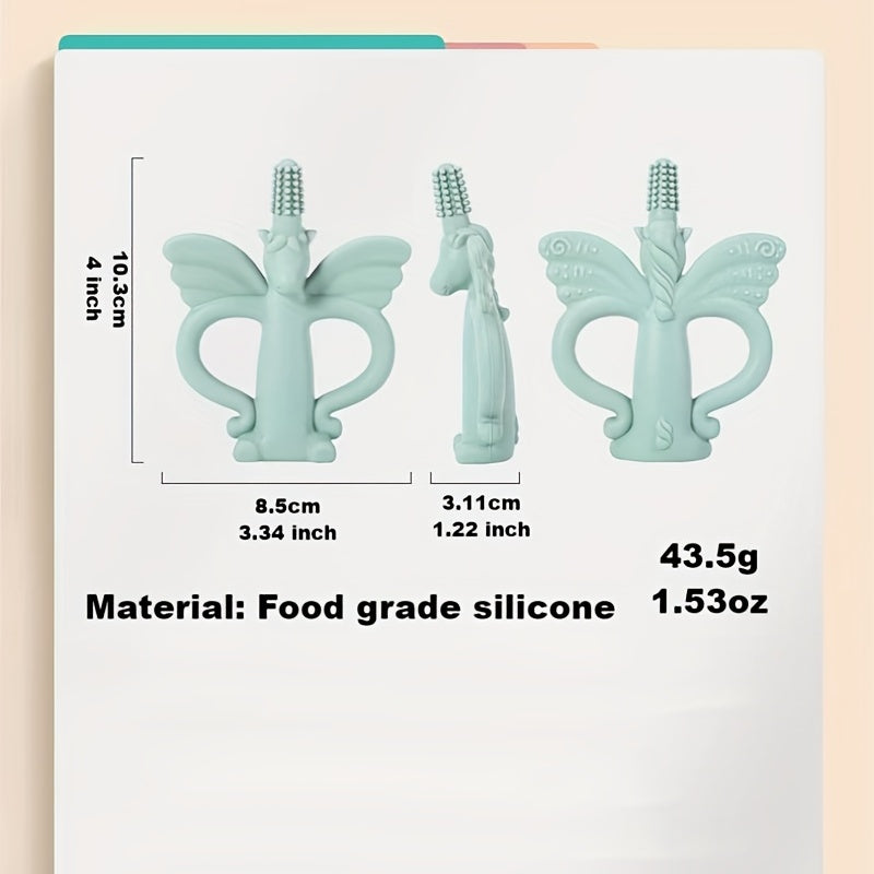 Portable Infant Toothbrush Teether for Soothing Baby's Sore Gums