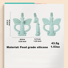 Portable Infant Toothbrush Teether for Soothing Baby's Sore Gums