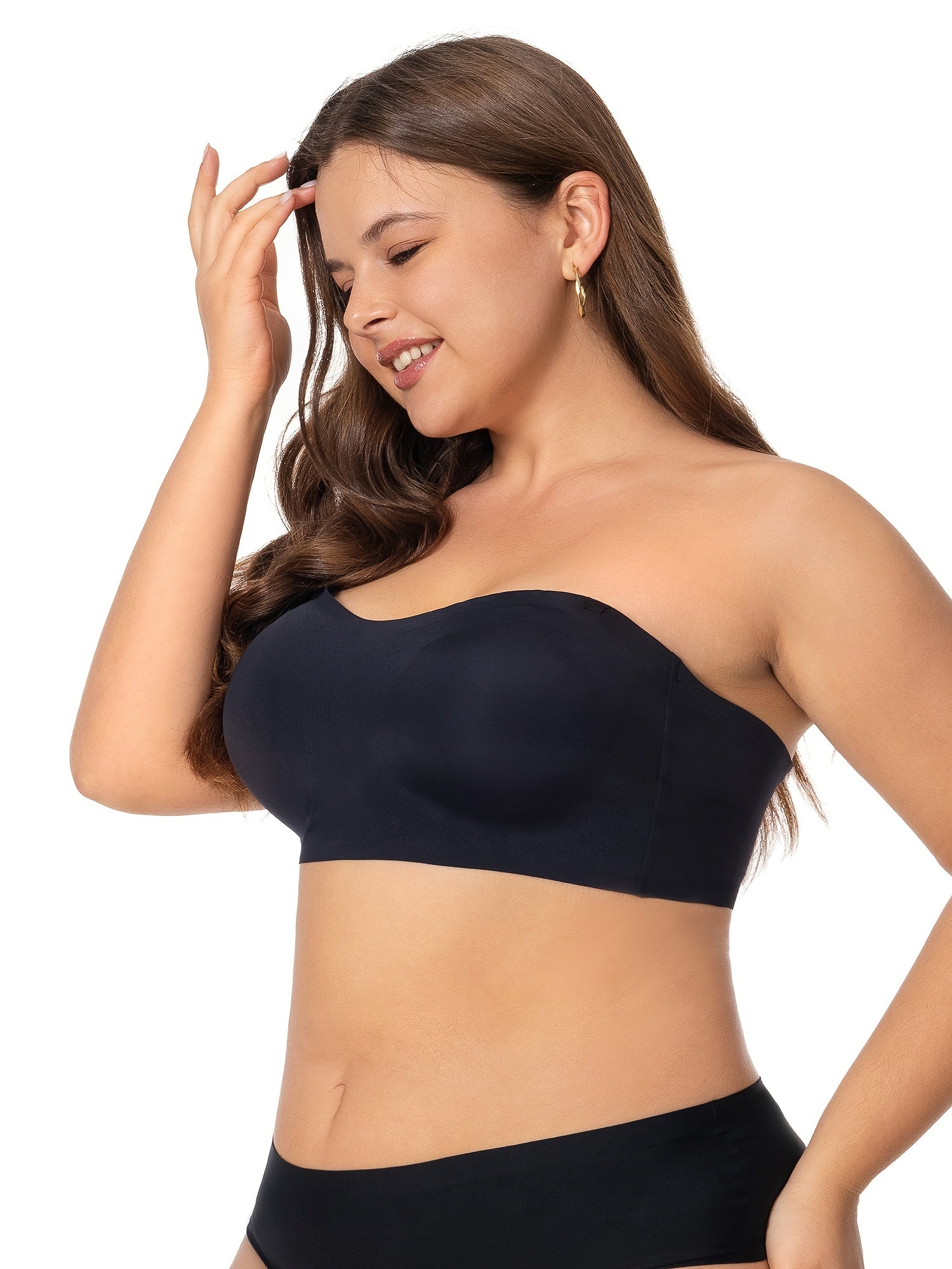  Seamless Strapless Bra Women's Plus Comfortable Lightweight Bra