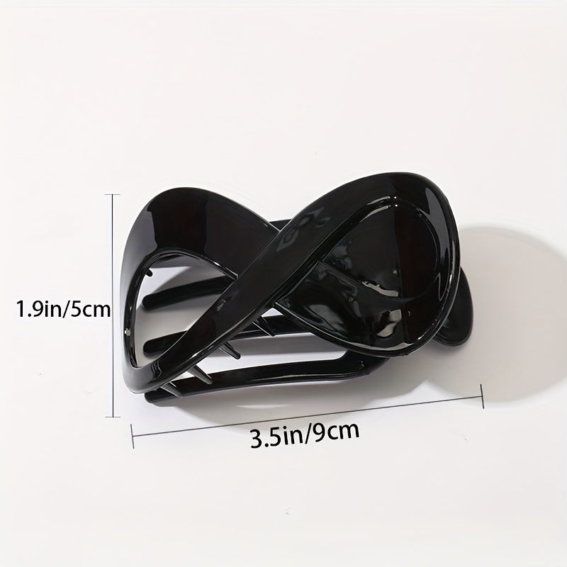 3pcs Acrylic Hair Claw Clip Strong Hold Hair Jaw Clip