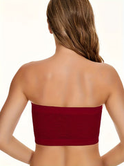 Strapless Bandeau Bra Hollow Out Stretch Underwear