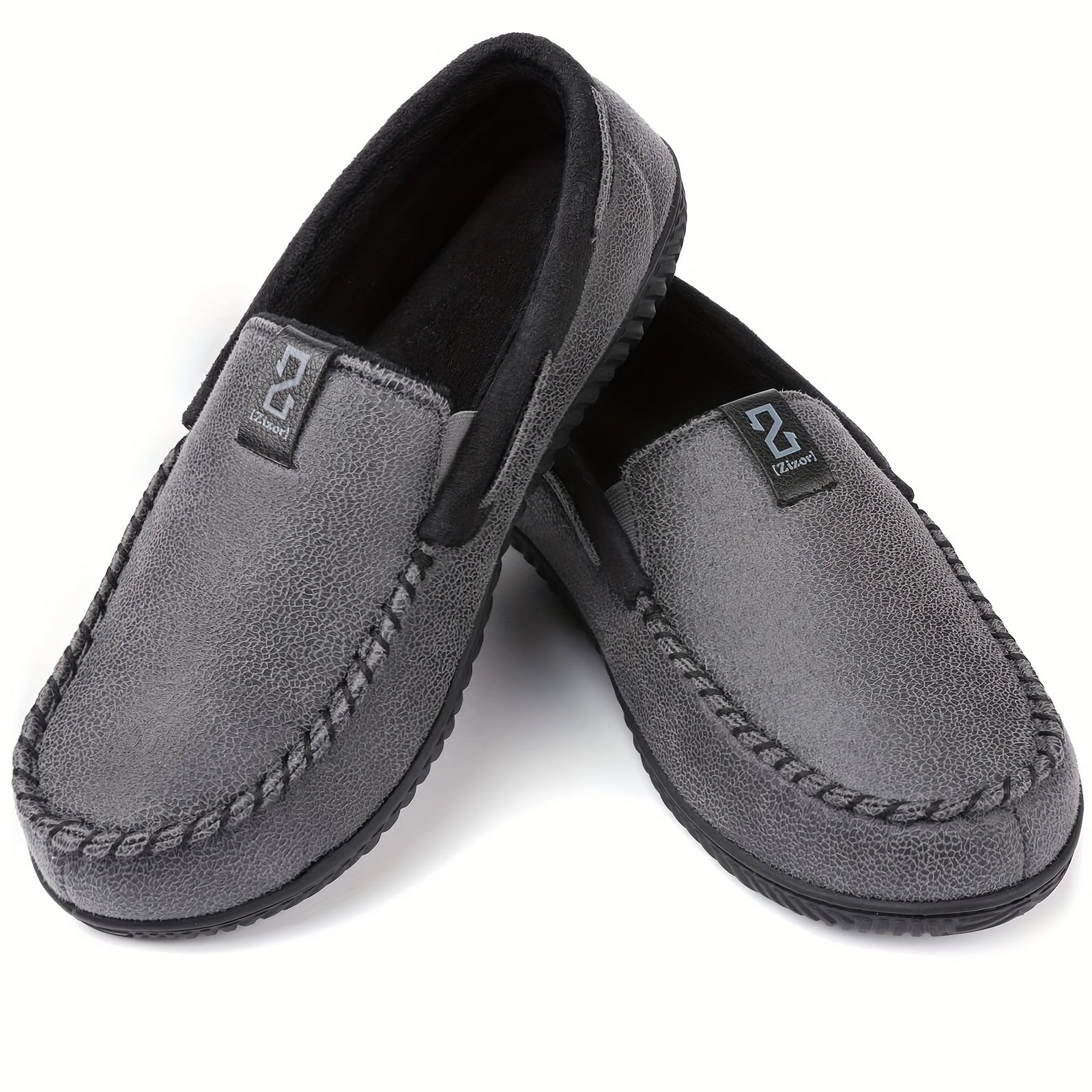 Men's Casual No Tie Lightweight Slip On House Shoes