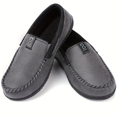 Men's Casual No Tie Lightweight Slip On House Shoes