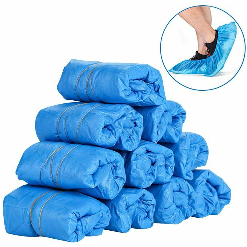 100pcs Disposable Shoe Covers for Office and Carpet Protection