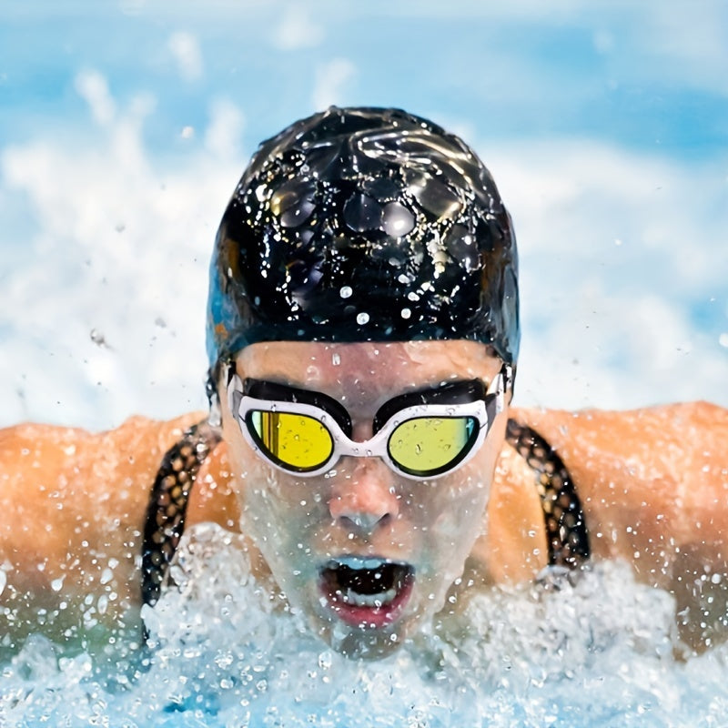 Unisex Swimming Goggles Adult Soft Silicone Non Leaking Anti Fog UV Protection