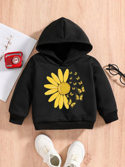 Boys Butterfly & Sunflower Sweatshirt Hoodie