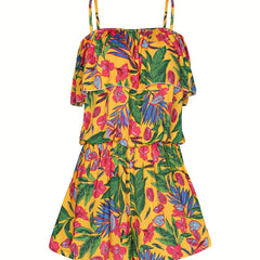 Floral Print Boho Cami Jumpsuit for Women