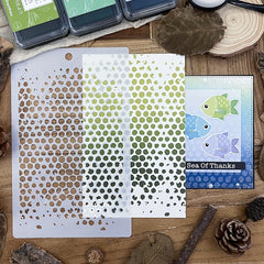 Bubble Background Stencils For DIY Painting On Various Surfaces
