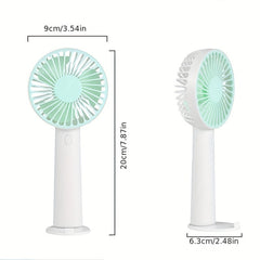 USB Rechargeable Handheld Fan with Base
