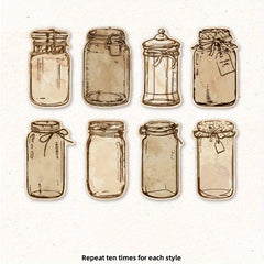 80pcs Hobo Moon Series Sticky Notes