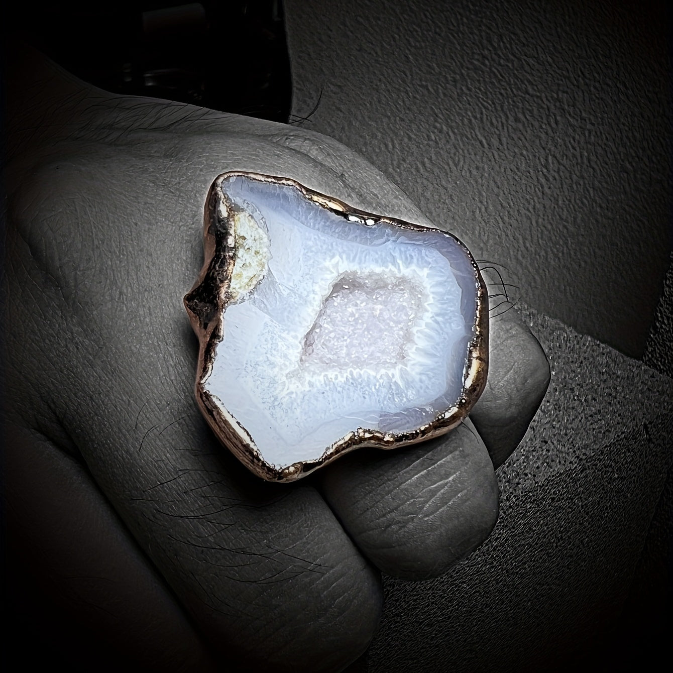 Adjustable Natural Gemstone Ring Blind Box Uncertain Shape