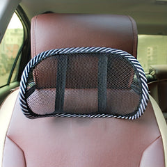 Car Headrest Mesh Neck Pillow Breathable Mini Waist Pillow
