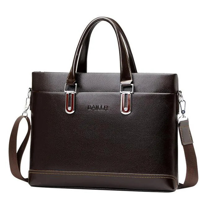 Men's Leather Business Bag Briefcase