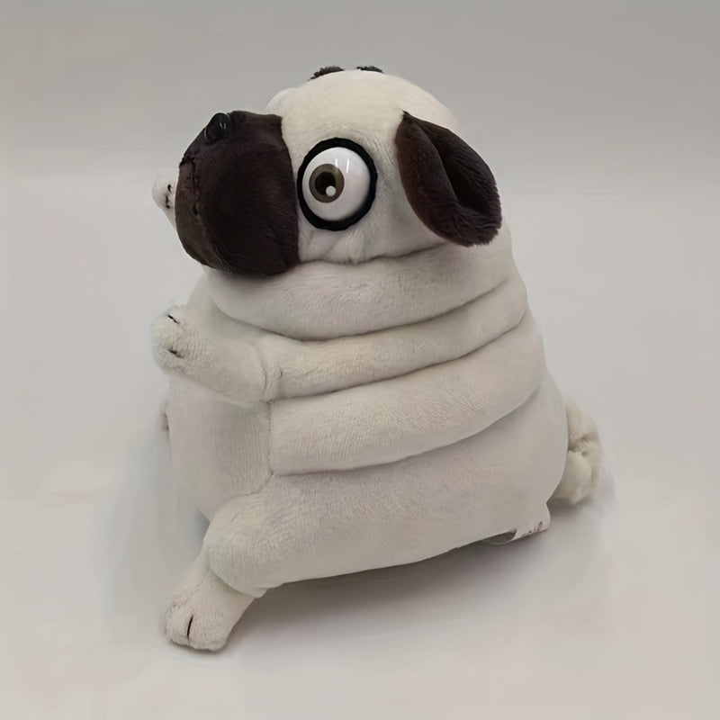 Plush Fat Dog Stuffed Animal Soft Cuddle Pet Toy