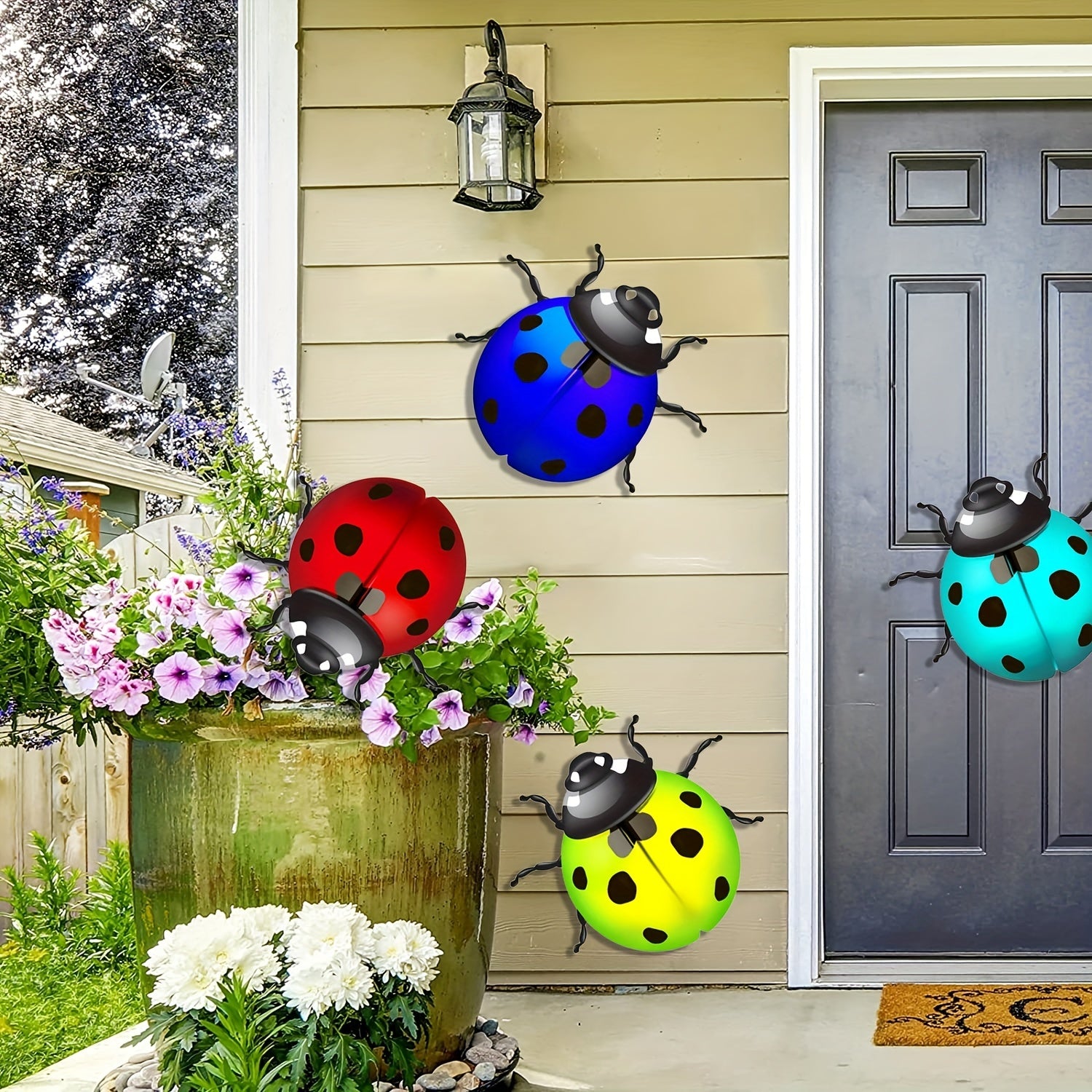 Metal Ladybugs Wall Decor - Add Sparkle to Your Home