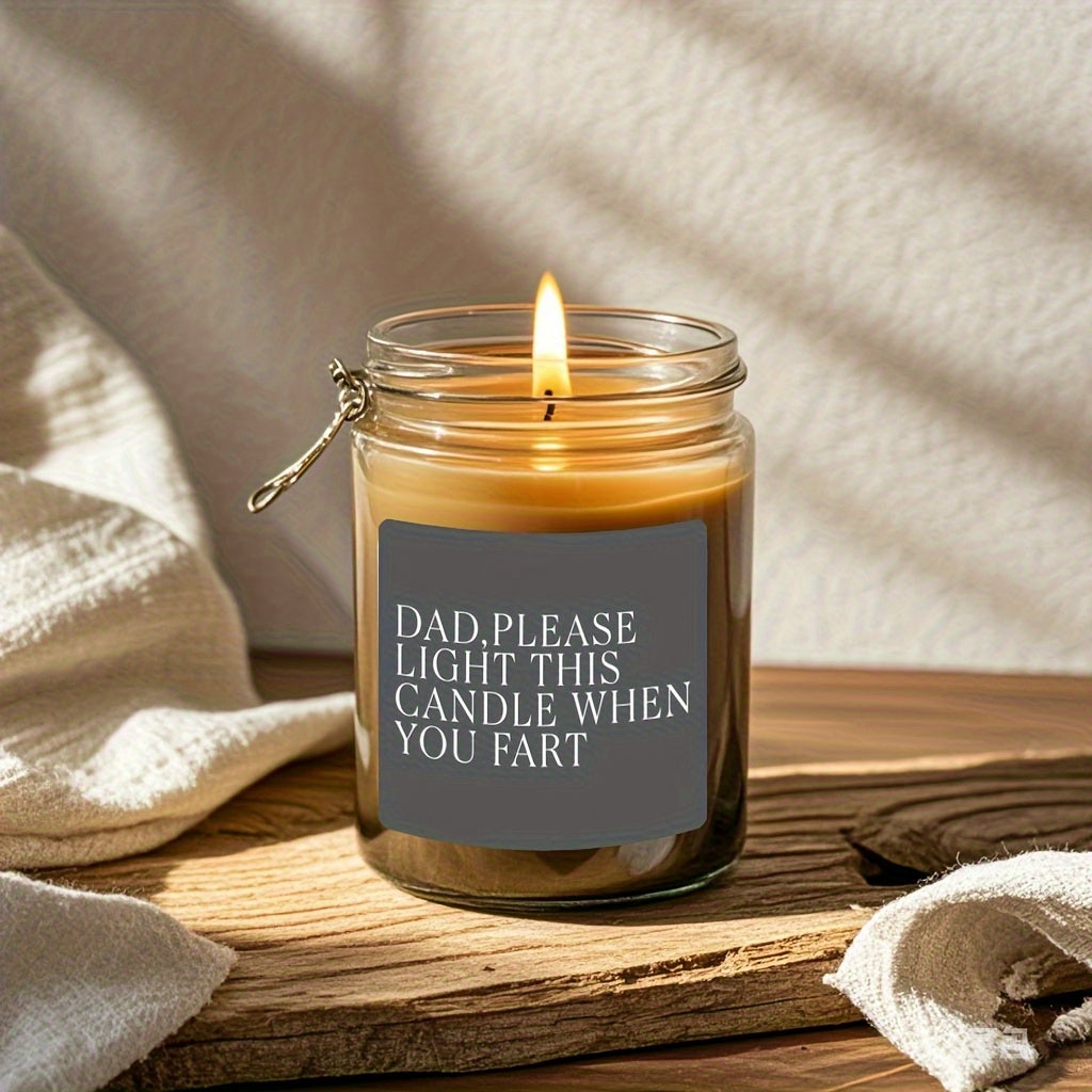 3pcs Dad Candle Toilet Humor Stickers Waterproof Decorations