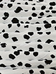  Dalmatian Print Maxi Skirt