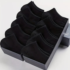10 Pairs Men's Sweat-Resistant Low Cut Socks