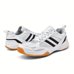 Men's Breathable Badminton Shoes Non Slip Lace Up Sneakers