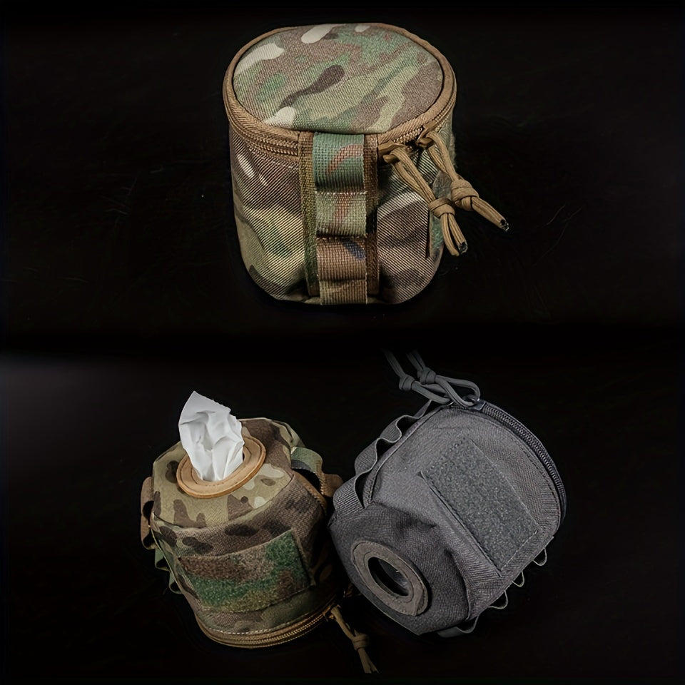 Fast Access Molle Toilet Roll Holder Portable Storage Bag