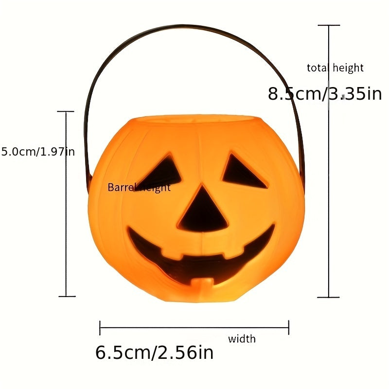 Halloween Plastic Candy Jar Supplies Toy Pumpkin Lantern