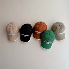 Kids Embroidered Baseball Cap, Quick Drying, Soft Top